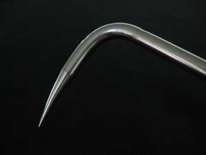 NEKAKI 1 crochet à boucle en acier inoxydable NISAKU de fabrication japonaise Set d'outils de jardinage à manche en bois pour le désherbage et l'enlèvement de pierres dures - Product Image 2