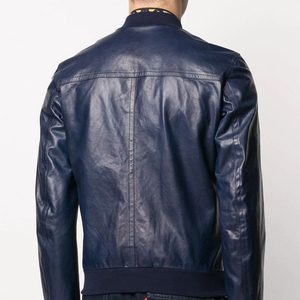 New Causal Vintage PU Leather <b>Jacket</b> Coat Men Spring Outfit Design Motor <b>Biker</b> Pocket Leather <b>Jacket</b> - Product Image 4