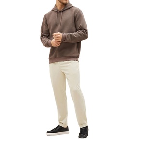 Sudadera con capucha de tela acolchada con textura Premium OEM para hombre, sudadera de algodón, sudaderas con capucha con logotipo bordado y estampado de hojaldre personalizado al por mayor - Product Image 6