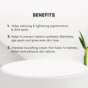 Crème de Nuit Anti-Pigmentation pour l'Élimination des Taches Brunes, Renouvellement Cutané et Amélioration de l'Éclat – Marque Privée, OEM, Vente en Gros - Product Image 3