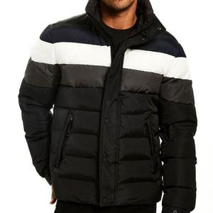 2026 Winter Men Fashion Goose Streetwear Hooded Heavy Designer Canvas Puffer Jacket High Quality Detachable Hood Stand Collar - Product Image 3