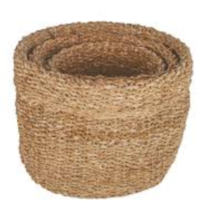 Juego de 3 Cestas de Mimbre Hechas a Mano, Ecológicas, Plegables, Redondas/en Forma de Barriga, para Cubrir Macetas, Decorativas para Jardín Interior - Product Image 4