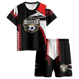 Personalized Youth Football Uniform - Breathable Sublimated <b>Soccer</b> Jersey and Shorts Set - Product Image 1