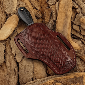 Cuchillo de caza personalizado Bull Cutter estilo vaquero, hoja fija de acero de Damasco, mango de madera Pakka, para camping al aire libre, OEM, Full Tang - Product Image 4