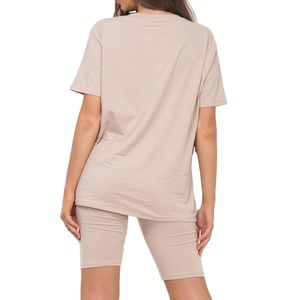 Conjunto de 2 piezas para mujer, conjunto doble de algodón 100% para mujer, tejido sostenible de secado rápido, diseño personalizado, atuendo informal para uso diario 2026 HI - Product Image 6