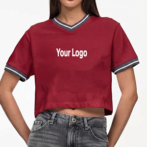 Camiseta de Mujer al por Mayor, Estilo Urbano, Verano, 100% Algodón, Cuello Redondo, Estampado Gráfico, Apliques Personalizables - Product Image 1