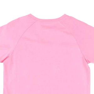 V Neck <b>Glitter</b> Tee <b>Pink</b> Color Fashion Casual <b>Top</b> Women Short Sleeve Shirt Sparkle Graphic Apparel Stylish Everyday Wear - Product Image 2