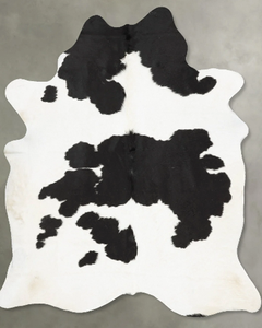 Alfombra de Piel de Vaca Negra y Blanca, Piel de Vaca Natural con Pelo, Alfombra de Cuero Genuino para Sala de Estar, Dormitorio, Decoración del Hogar, Venta al por Mayor - Product Image 5