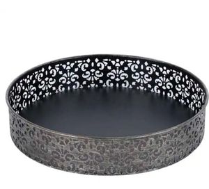 Irregular Shape Metal Serving <b>Plate</b> Handmade Polished Gold Modern Design Party Dishes - Product Image 5