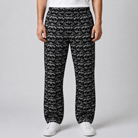 Pantalon de survêtement personnalisé 100 % polyester pour homme, en coton vierge, pour la gym et le sport, fabrication de pantalons décontractés pour homme