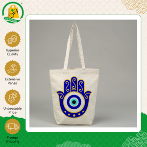 Leading Exporter Supply India Made New Fashion <b>Medium</b> Cotton Tote <b>Bag</b> with Zipper Closure Hand Length Handle at Low Price - Product Image 4