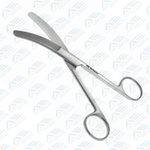 Instrumentos Quirúrgicos para Ginecología, Instrumentos Médicos de Acero Inoxidable de Alta Calidad, Tijeras Umbilicales de Hoja Plana Curva de 16 cm - Product Image 4