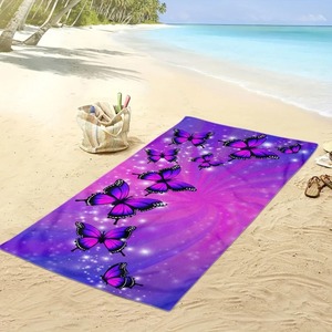 Serviette de plage en coton surdimensionnée, légère, sans sable, super absorbante, style été, personnalisée - Product Image 5