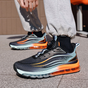 Nueva Llegada: Zapatillas Deportivas para Hombre, Tallas Grandes, con Amortiguación de Aire, Hebilla Giratoria, Malla Transpirable y Absorción de Impactos - Product Image 2