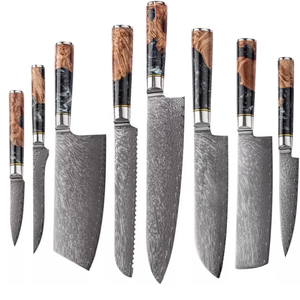 LEGACY BLADES Custom Logo Damascus Kitchen <b>Knife</b> <b>Set</b> Premium Chef Cutlery for Hotels & Restaurants OEM - Product Image 1