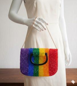 Bolso de Noche Elegante con Cuentas para Novia, Cartera de Mano Premium Hecha a Mano, Bolso de Moda para Fiesta de Boda de Diseñador para Mujer - Product Image 2