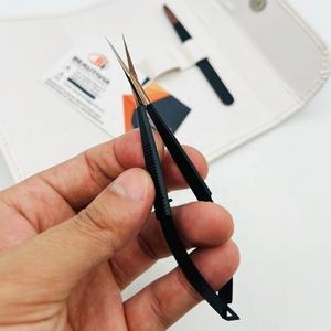 Pince à épiler oblique de haute qualité avec ciseaux affûtés pour le modelage des sourcils, outils légers en acier inoxydable pour l'épilation des poils - Product Image 3