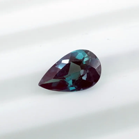 Pierre précieuse naturelle Alexandrite 0,80 ct, taille poire, pour la fabrication de bijoux, 8x5x3MM, HAYAAT GEMS Rajasthan