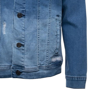 Chaqueta de Mezclilla de Algodón Orgánico Sostenible, Ropa Exterior Ecológica de Moda para Hombre - Product Image 6