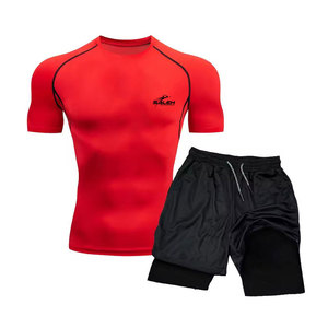 Ensemble de shorts de compression légers et durables avec tissu extensible et technologie de contrôle de l'humidité - Product Image 1