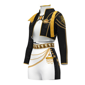 ชุดคอสเพลย์เต้นรำสไตล์เด็กนักล่าปีศาจแม่มดเคป๊อป รูมิ มิราโซอิ กลุ่มเกิร์ลกรุ๊ป ยูนิเซ็กซ์ พิมพ์ลายด้วยความร้อนบนผ้าโพลีเอสเตอร์ - Product Image 2