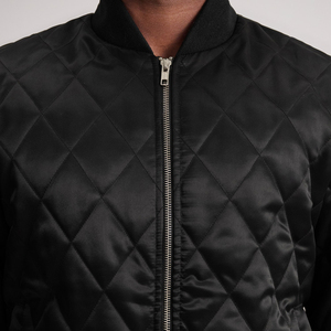 Wholesale Custom Women's <b>Plus</b> <b>Size</b> Satin Windbreaker <b>Jacket</b> <b>Waterproof</b> Knitted with Breathable Zipper Closure Winter XL - Product Image 6
