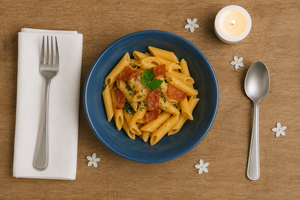 Round <b>Ceramic</b> Pasta Bowl Solid Color Minimalist Design Dinnerware Type Dishes & <b>Plates</b> Best Quality - Product Image 3