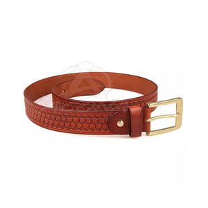 Cinturón de Cuero Vacuno con Hebilla de Acero, Costuras Duraderas, Ecológico, Ajuste Flexible, Casual, Personalizable - Product Image 2