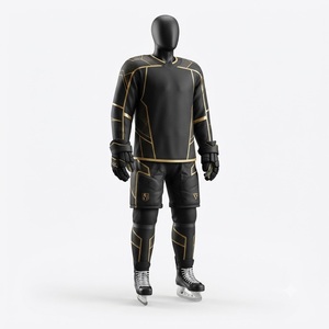 ice Hockey Jersey Matching Pants <b>Socks</b> Athletic Sports Uniform Lightweight <b>Moisture</b> Wicking Training Competition Clothing - Product Image 1