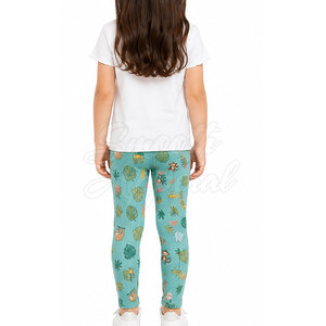 Leggings durables pour filles, taille élastique, tissu extensible confortable, idéal pour l'école et les activités ludiques - Product Image 4