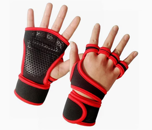 Gants de fitness respirants en maille à demi-doigts avec sangle de poignet réglable pour la musculation en salle de sport, gants d'entraînement unisexes - Product Image 4
