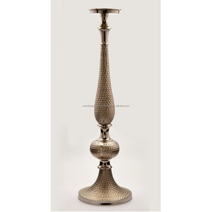 Base de metal al por mayor de aluminio fundido con hoyuelos para velas • Soporte elevador para banquetes con base de trompeta grande - Product Image 6