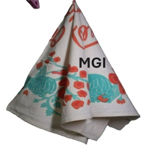 Essuie-tout de cuisine en coton biodégradable écologique, jetable, uni, en lin, avec impression florale personnalisée OEM, réutilisable, vente en gros - Product Image 6
