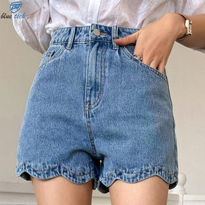 <b>Women's</b> Loose Fit Denim Shorts Fashion Summer Cotton <b>Jean</b> Shorts OEM ODM Clothing Manufacturer Wholesale Price - Product Image 1