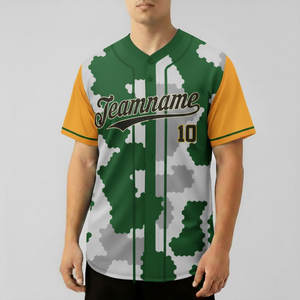 เสื้อเบสบอลซอฟต์บอลแบบยูนิเซ็กซ์สั่งทำได้ 100% โพลีเอสเตอร์ พิมพ์ลายด้วยความร้อน ป้องกันแบคทีเรีย แห้งเร็ว ระบายอากาศได้ดี - Product Image 3