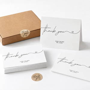 Carte de remerciement personnalisée, emballage de luxe, carte insérée, carte cadeau de mariage, papeterie imprimée pour emballage de marque et client - Product Image 2