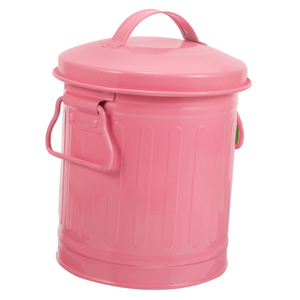 Poubelle Artisanale Jaune avec Couvercle, Style Unique, en Métal, pour Recyclage, Poubelle Intérieure en Plastique pour Déchets, Revêtement Jaune - Product Image 4