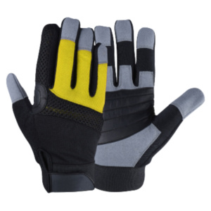 Amara Heavy Duty Synthetic Leather Gloves CE Certified Heat Resistant Adjustable Cuff High Resistant Construction Safety - Product Image 2