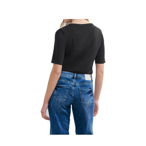 Camisetas de Cuello Redondo para Mujer, Transpirables, de Secado Rápido, Antiarrugas, con Estampado Personalizado, Manga Larga, 100% Algodón, Ecológicas, OEM - Product Image 2