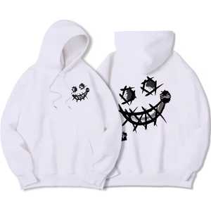 Sudadera Morada para Hombre, Talla Grande, de Algodón Tejido, Casual, Manga Larga, con Bolsillo, Diseño Estampado, para Otoño - Product Image 2