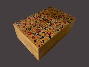 Rectangular Wooden Jewelry Box Floral Painted Carved <b>Storage</b> Box Single Tier Living Room Decorative <b>Storage</b> Box room <b>table</b> use - Product Image 1