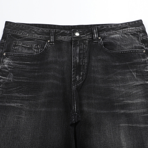 Pantalones Vaqueros de Moda al por Mayor, Lavado Oscuro, Transpirables, Ligeros, 100% Algodón, de Calidad, para Hombre, Corte Regular, Rectos - Product Image 4