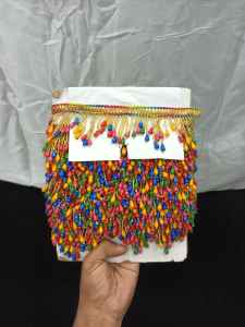 Accessoires de Mariage en Dentelle JARI Écologique Brodée Florale Colorée avec Détails Intricats et Motifs 3D (Chaussures) - Product Image 1