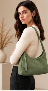 Bolso de Hombro Gravs Premium de Cuero Genuino Estilo Vintage Inglés Bohemio para Mujer, Suave, Minimalista, con una Sola Correa y Cierre - Product Image 4