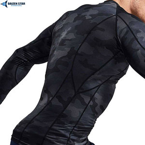 BJJ Rashguard Long Sleeve No Gi Men <b>Compression</b> <b>Shirt</b> Quick Dry Fight Sportswear <b>Custom</b> <b>Design</b> - Product Image 3