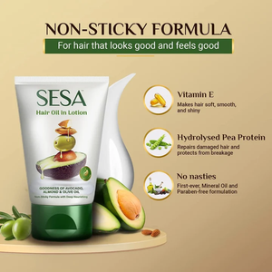 Huile capillaire en lotion, formule ayurvédique nourrissante et hydratante, soin naturel du cuir chevelu, solution hydratante pour des cheveux lisses, brillants et sains - Product Image 3