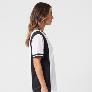 Maillot de baseball en mesh personnalisé pour femme, coupe ample, imprimé par sublimation, vente en gros - Product Image 3