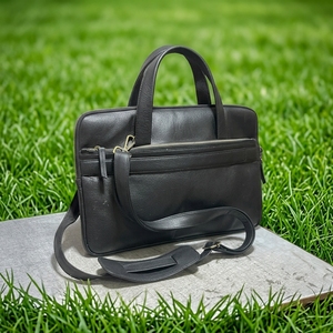 Maletín de Cuero para Portátil, Bolsa de Hombro para Oficina, con Asa Protectora y Cierre - Product Image 2