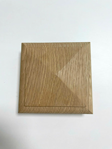 Factory Wholesale 95mm Red Oak Newel <b>Post</b> <b>Caps</b> Pyramid Solid Wood Staircase Parts Custom Design Durable Eco-Friendly FSC - Product Image 3