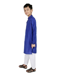 ชุดคุรตะเด็กชาย TRILOKI ผ้าฝ้ายลายนูน ชุดพื้นเมืองอินเดีย ผลิตในอินเดีย - Product Image 1